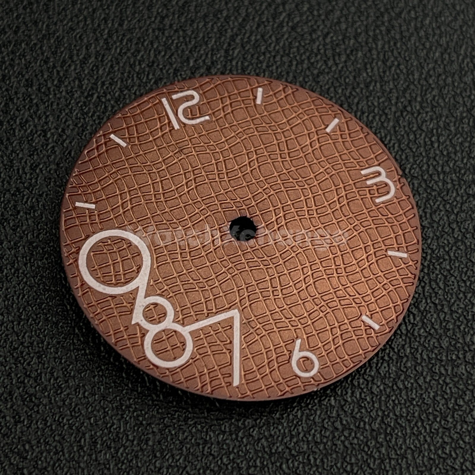 28.5mm Light Brown Watch Dial Face For SL68 PC21 PC20 GL68 SP68 Quartz Movements