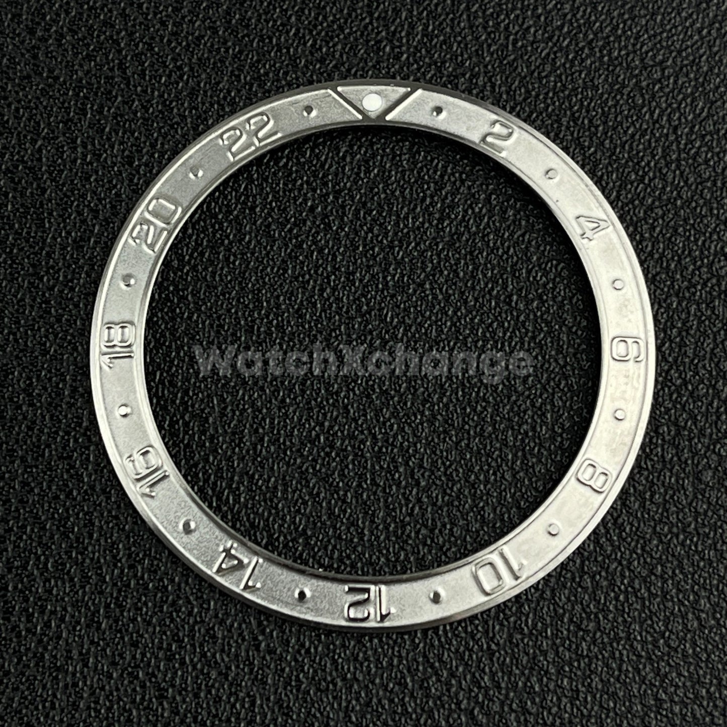 Silver 38mm Sloping Bezel Insert For Watch Seiko GMT Rolex SKX007 SRPD