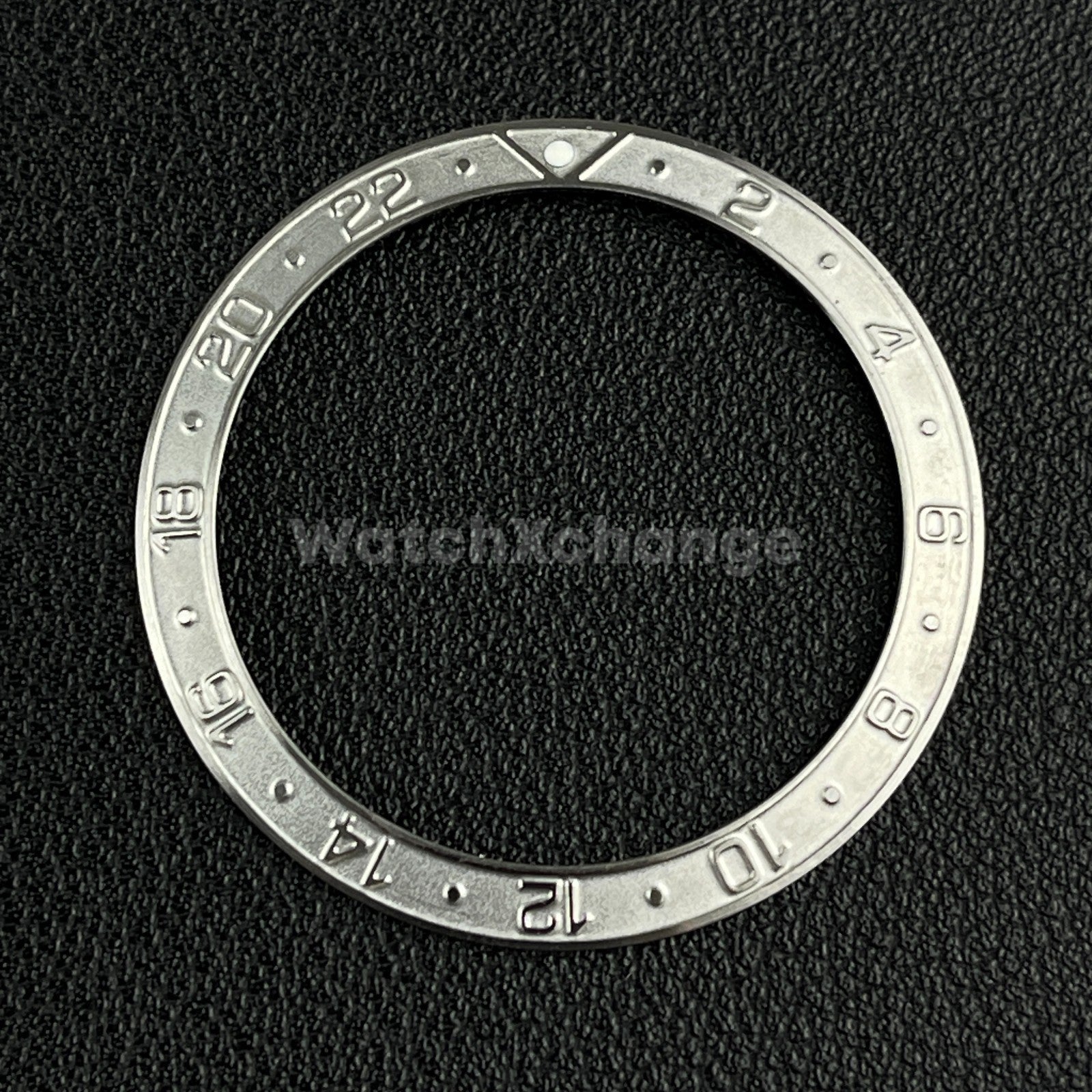 Silver 38mm Sloping Bezel Insert For Watch Seiko GMT Rolex SKX007 SRPD