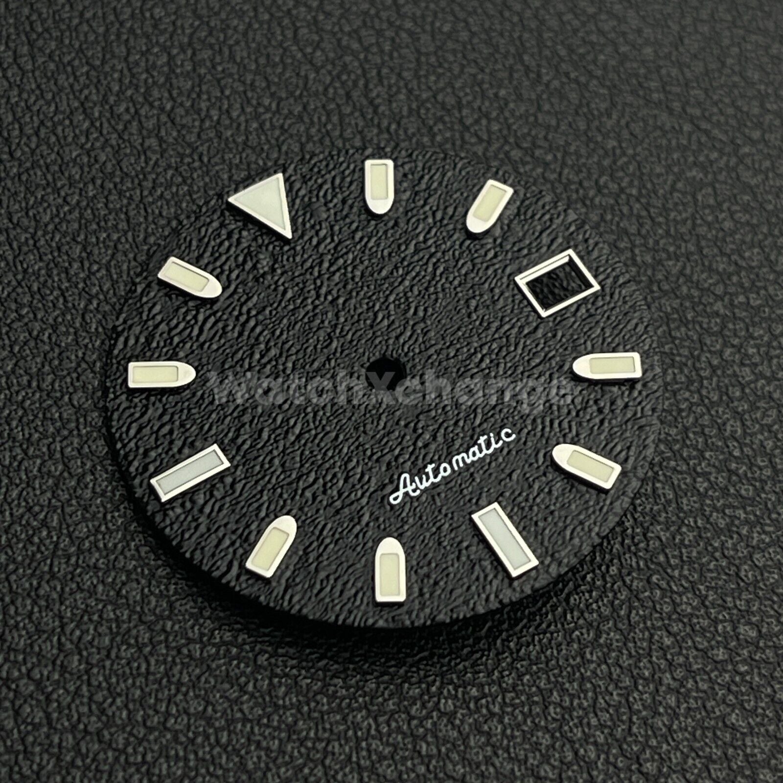 29mm Black Watch Dial w/Green Luminous Replacement for NH35 4R35 Movement