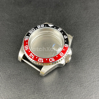 Diver 40mm SUB Watch Case fit NH35A NH36 10ATM Silver Colour Solid Back Sapphire