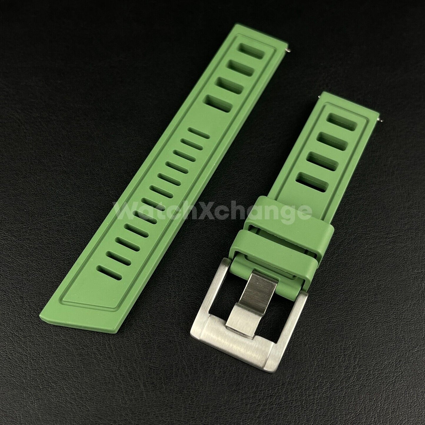 High Quality Premium FKM Rubber Watch Strap Band 20mm Various Colours