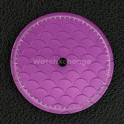 28.5mm Purple Shell Texture Watch Dial Face for SEIKO NH35 NH36 Movements