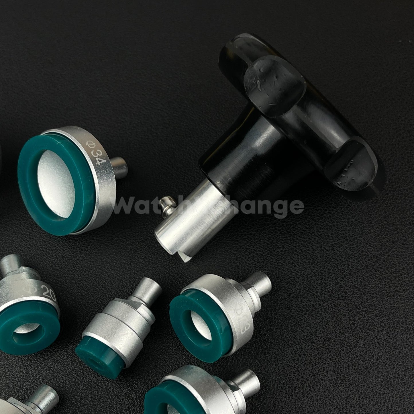 Rubber Watch Case Opener Suction Dies Tool Repair for Screw Back Cases With 8Pc