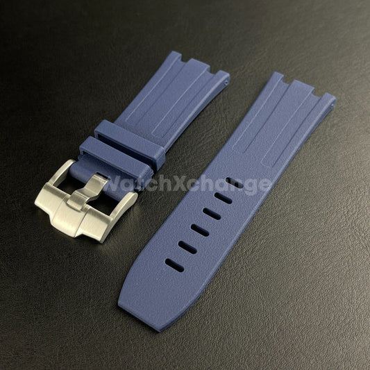 Navy Blue Audemars Piguet AP 28mm Royal Oak Rubber Watch Strap 15710 15703