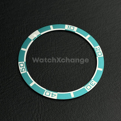 Turquoise 38mm Flat Aluminium Bezel Insert For Diver Watch Seiko Mod SKX SRPD