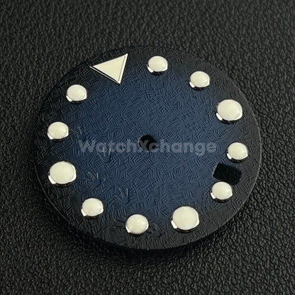 28.5mm Blue & White Watch Dial Face for SEIKO NH35 Movement