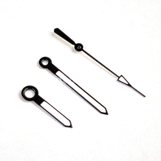 Black & White Watch Hands For SEIKO NH35 NH36 Movements Style Triangle End