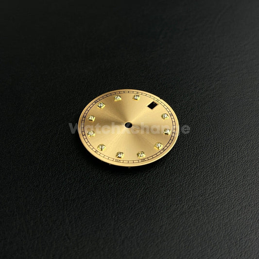 28.5mm Gold Diamond Watch Dial for SEIKO NH35 NH36 Movement