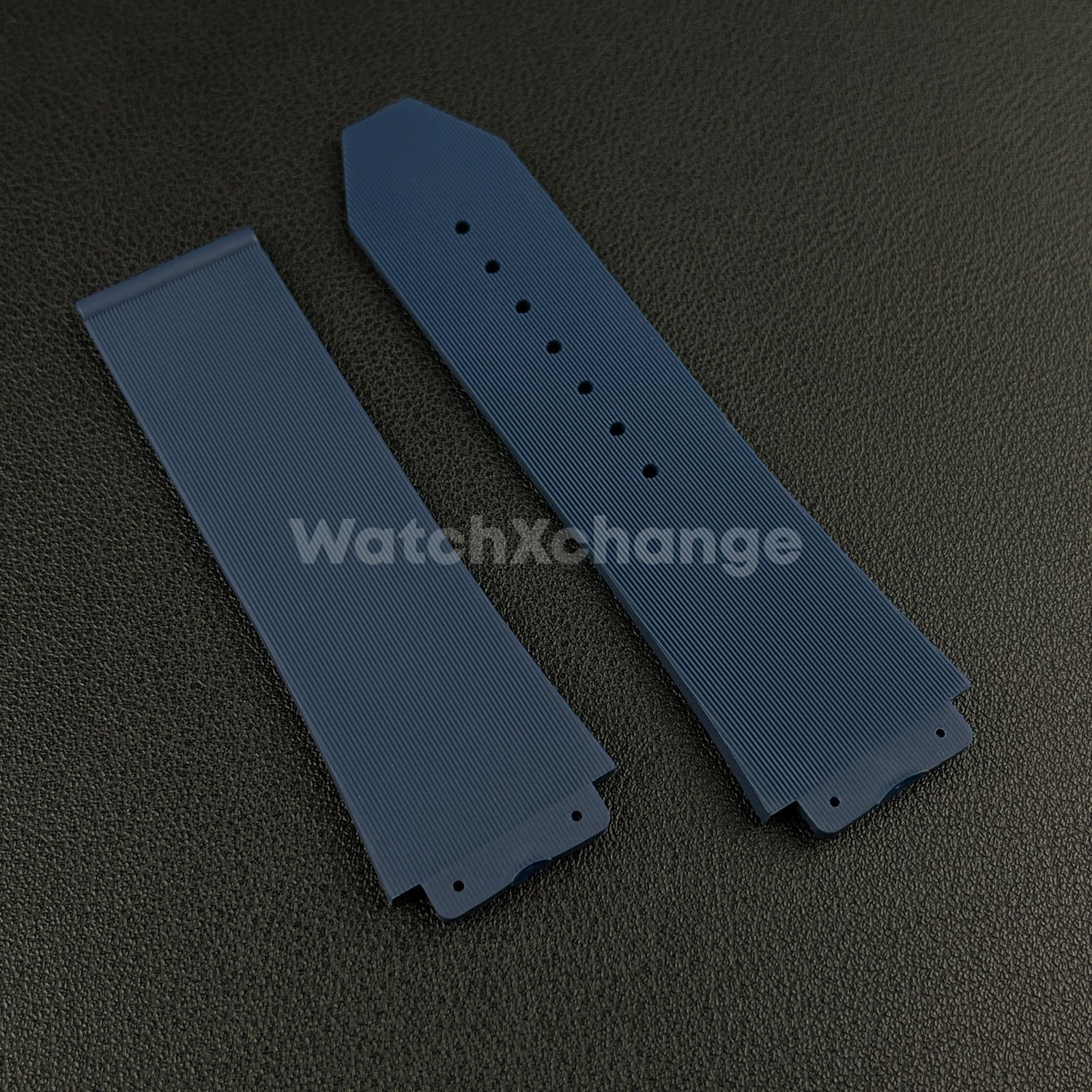 Blue Rubber Silicone Watch Strap Waterproof Band 26*19mm Fit HUBLOT BIG BANG