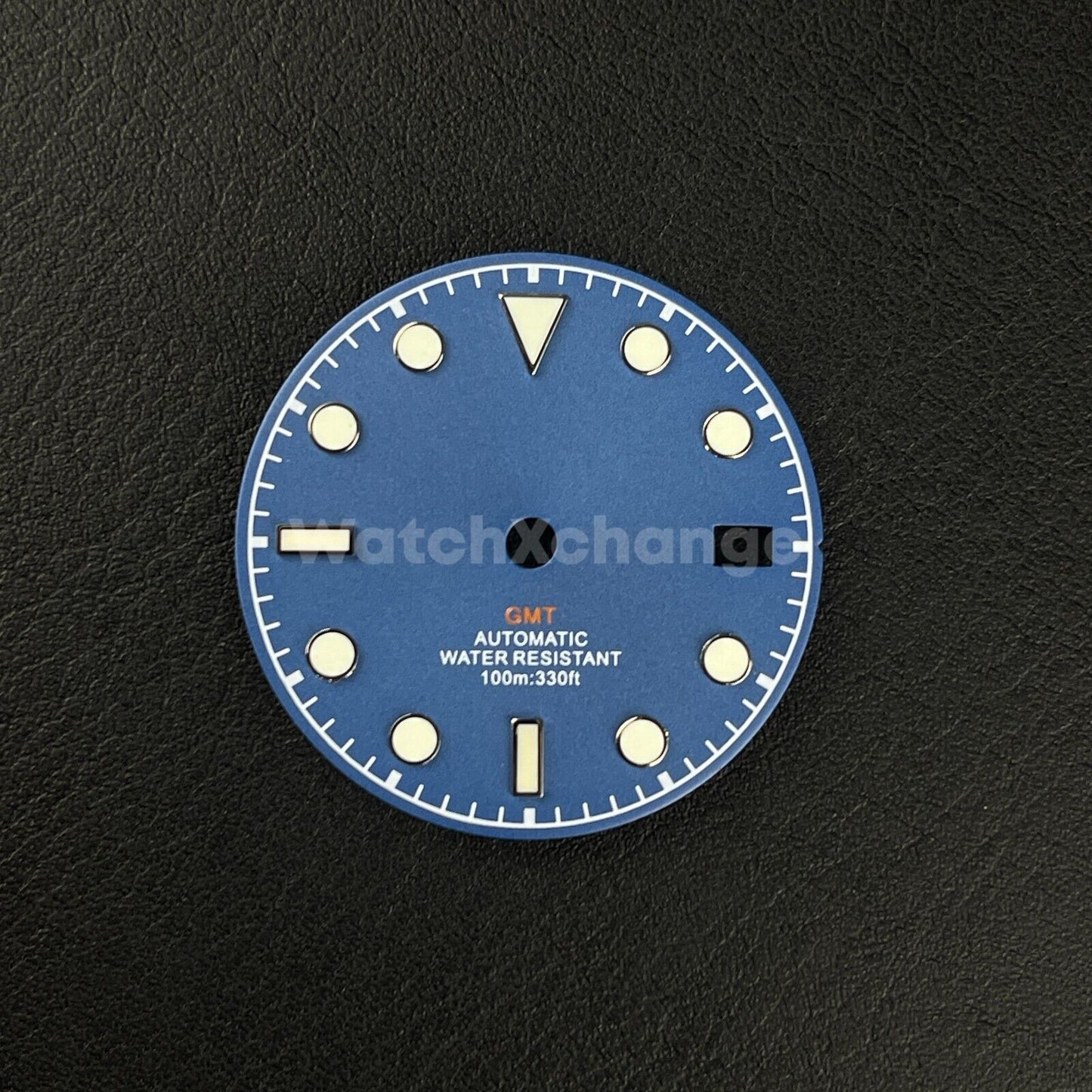 29mm Blue Watch Dial w/Green Luminous Replacement for NH35 Watch Movement Parts