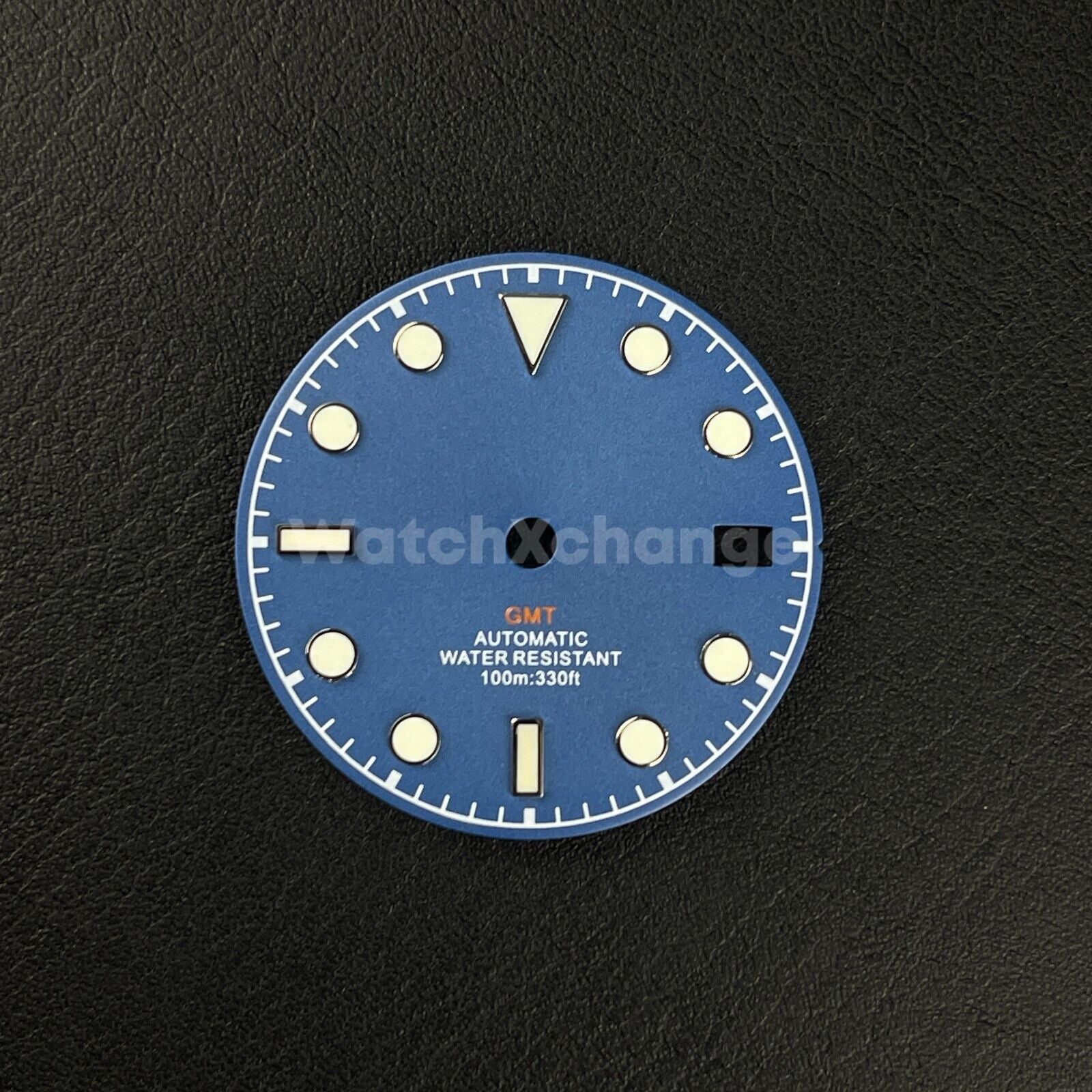 29mm Blue Watch Dial w/Green Luminous Replacement for NH35 Watch Movement Parts