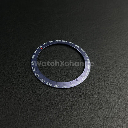 38mm Metal Bezel insert For Divers Watch Rolex GMT Seiko SKX SRPD Blue Timezone