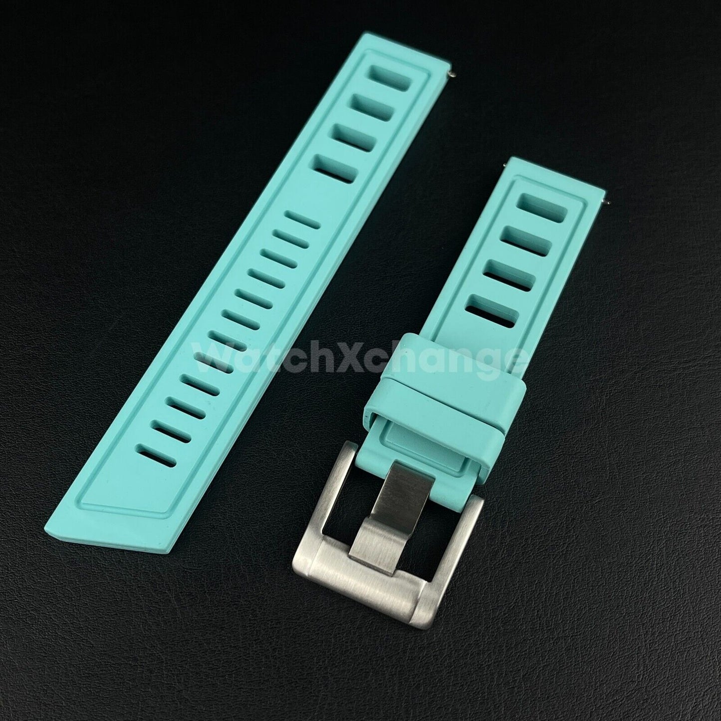 High Quality Premium FKM Rubber Watch Strap Band 20mm Various Colours