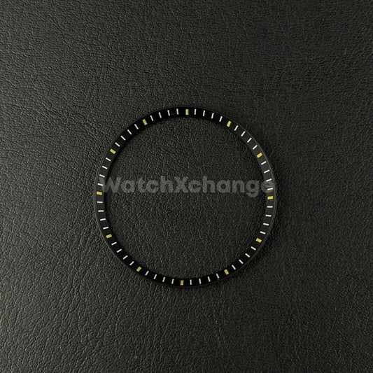 Black & Yellow Chapter Ring for Seiko SKX007 SRPD & Mod Watches 30.5mm NH36 NH35