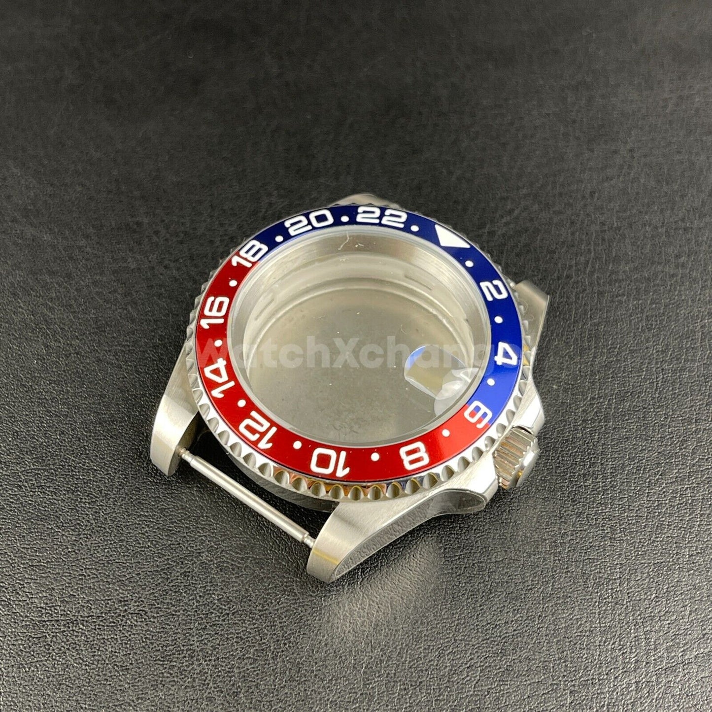 Diver 40mm SUB Watch Case fit NH35A NH36 10ATM Silver Colour Solid Back Sapphire