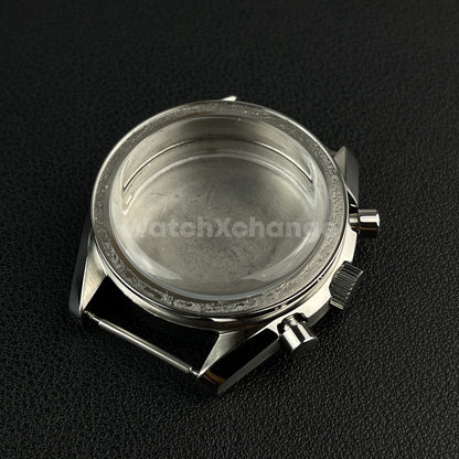 DEFECTIVE 40mm Silver Stainless Steel Watch Case for VK63 Quartz Movement