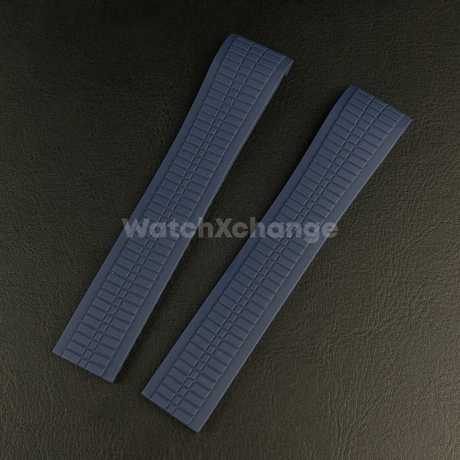 Blue 21mm Silicone Watchband For Patek Philippe Aquanaut Grenade 5164 5167