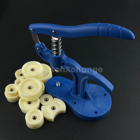 Watch Back Press Crystal Tool With 12 Nylon Dies Closer Battery Replacement