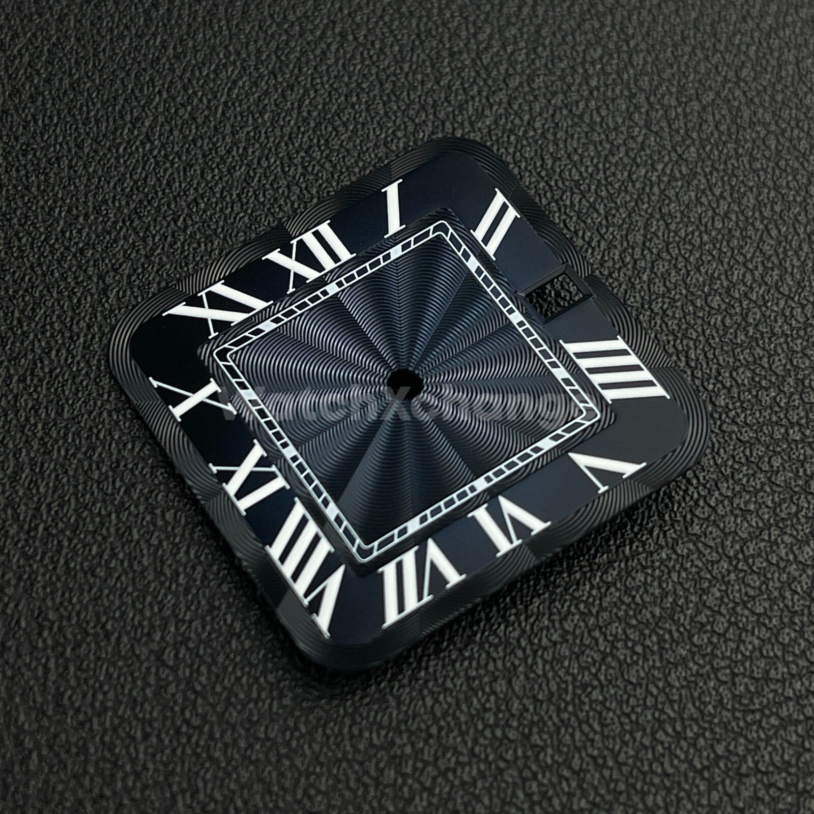 27mm Blue Square Watch Dial for NH35A Automatic Movement