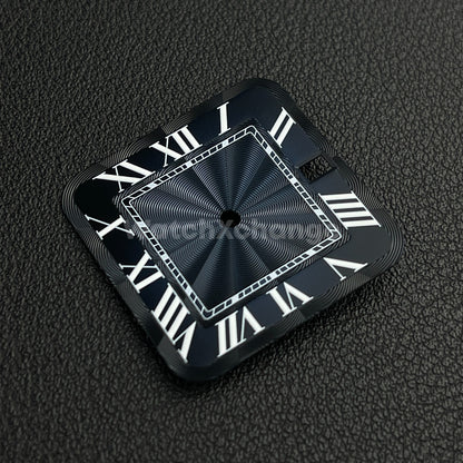 27mm Blue Square Watch Dial for NH35A Automatic Movement