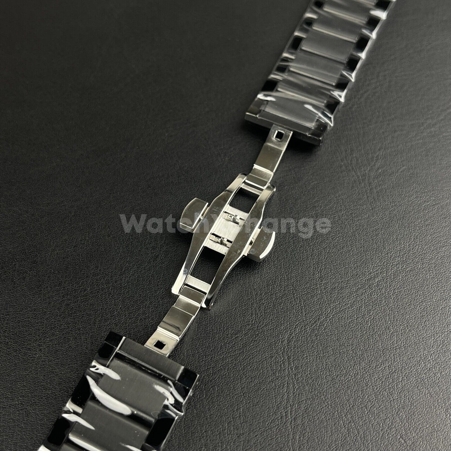 27*19mm Black Stainless Steel Watch Band Strap For HUBLOT BIG BANG Bracelet