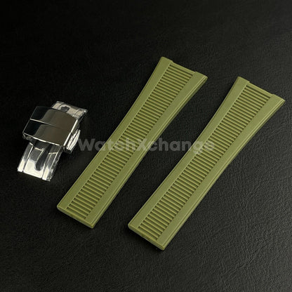 Green Silicone Watch Band Fit for Patek Philippe Nautilus 5711/5712/5980 Strap