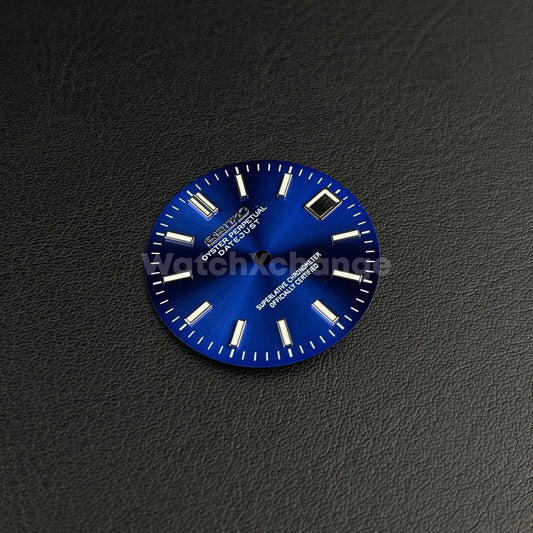 28.5mm Dark Blue Watch Dial for SEIKO NH35 NH36 Watch Movement Parts