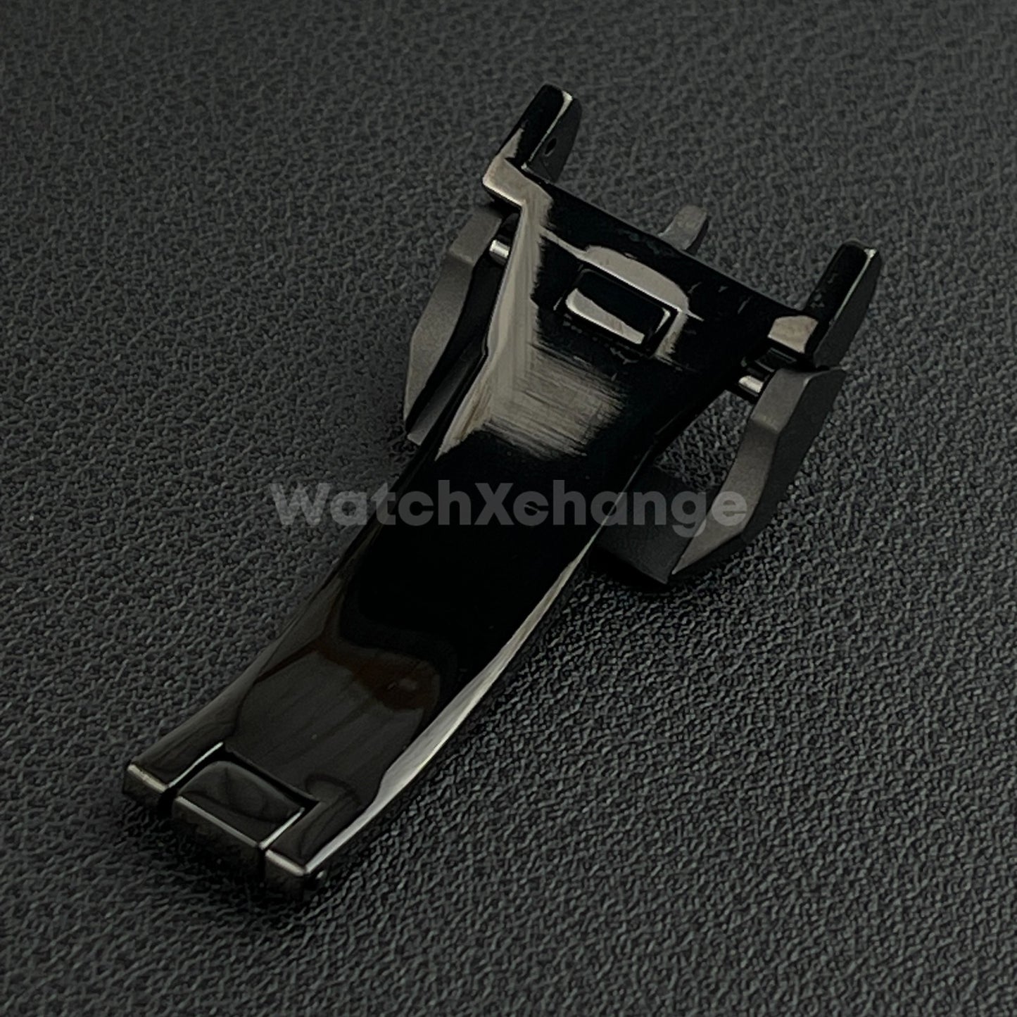 18mm Black Folding Deployment Buckle Clasp For IWC PILOT AQUATIMER
