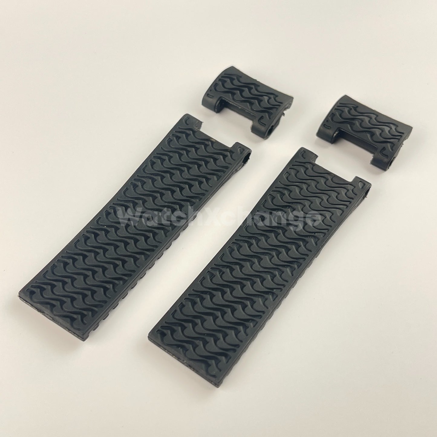 22mm Black Silicone/Rubber Band Strap For Ulysse Nardin 263 DIVER Watch