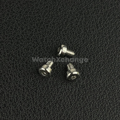 Silver 3pcs Watch Case Screw for Seiko SNE497 498 499 518 533 535 537 Tuna Diver