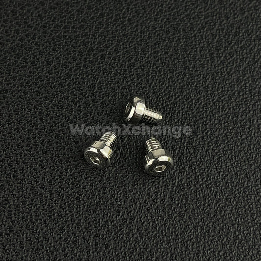 Silver 3pcs Watch Case Screw for Seiko SNE497 498 499 518 533 535 537 Tuna Diver