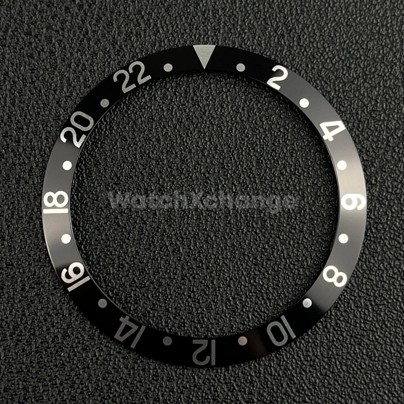 Black & Silver 37.5mm Aluminium Watch Bezel Insert for Rolex 16610 Seiko