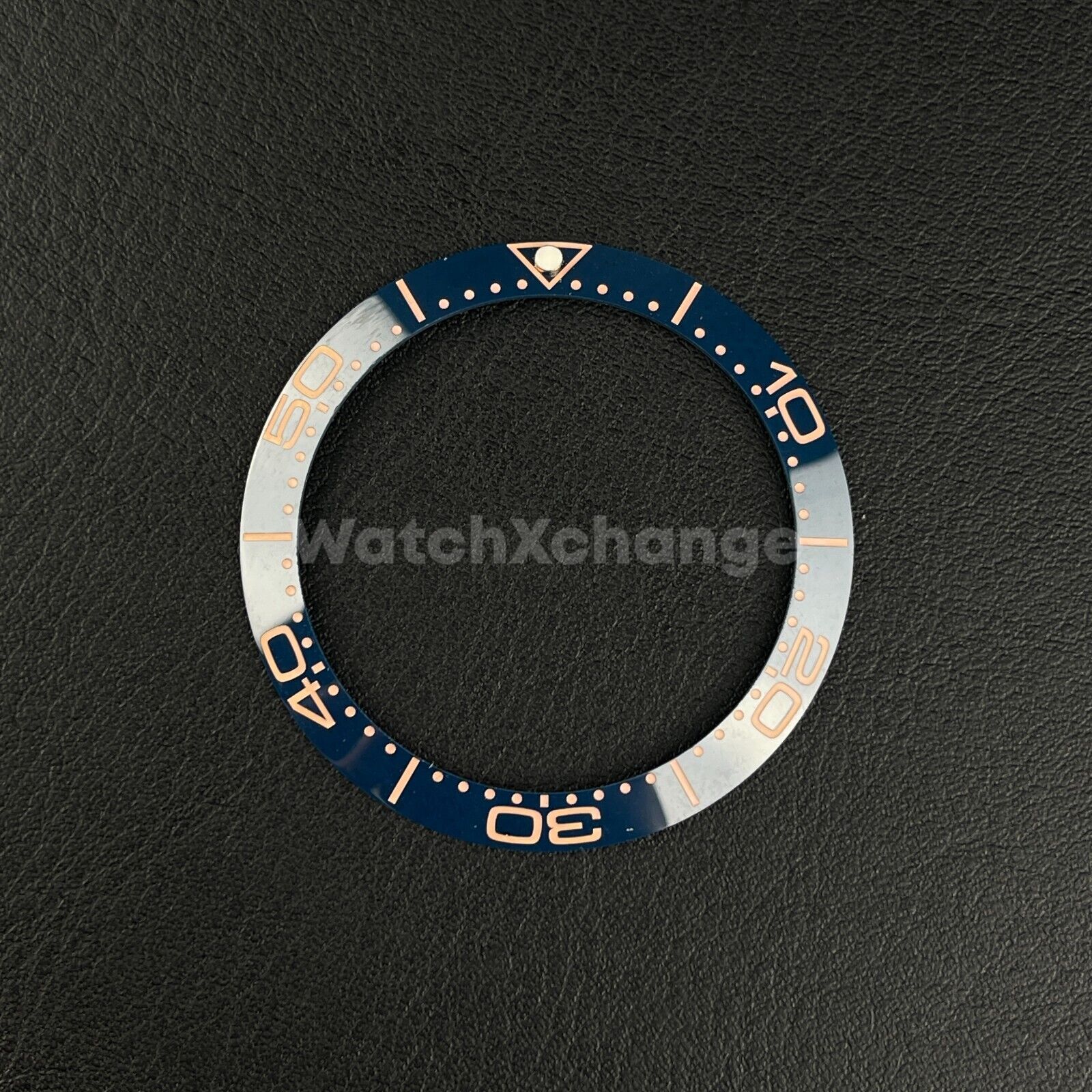 Blue and Rose Gold Ceramic bezel insert 38mm Rolex Seiko SKX SRPD Omega