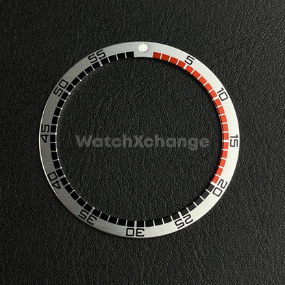Silver 38mm Flat Aluminium Bezel Insert For Diver Watch Seiko Mod SKX SRPD