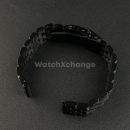 Black Stainless Steel Super Engineer Watch Band Bracelet For Seiko 18mm - 24mm