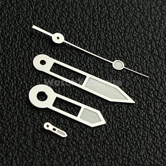 Silver & White Watch Hands For SEIKO NH39 Movements Part with 24 Hour Hand