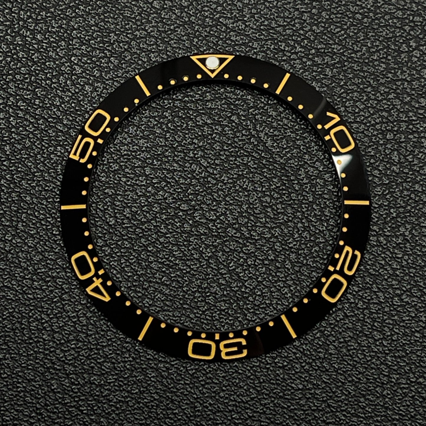 Black and Gold 38mm Ceramic Bezel insert Black White For Rolex Seiko SKX SRPD