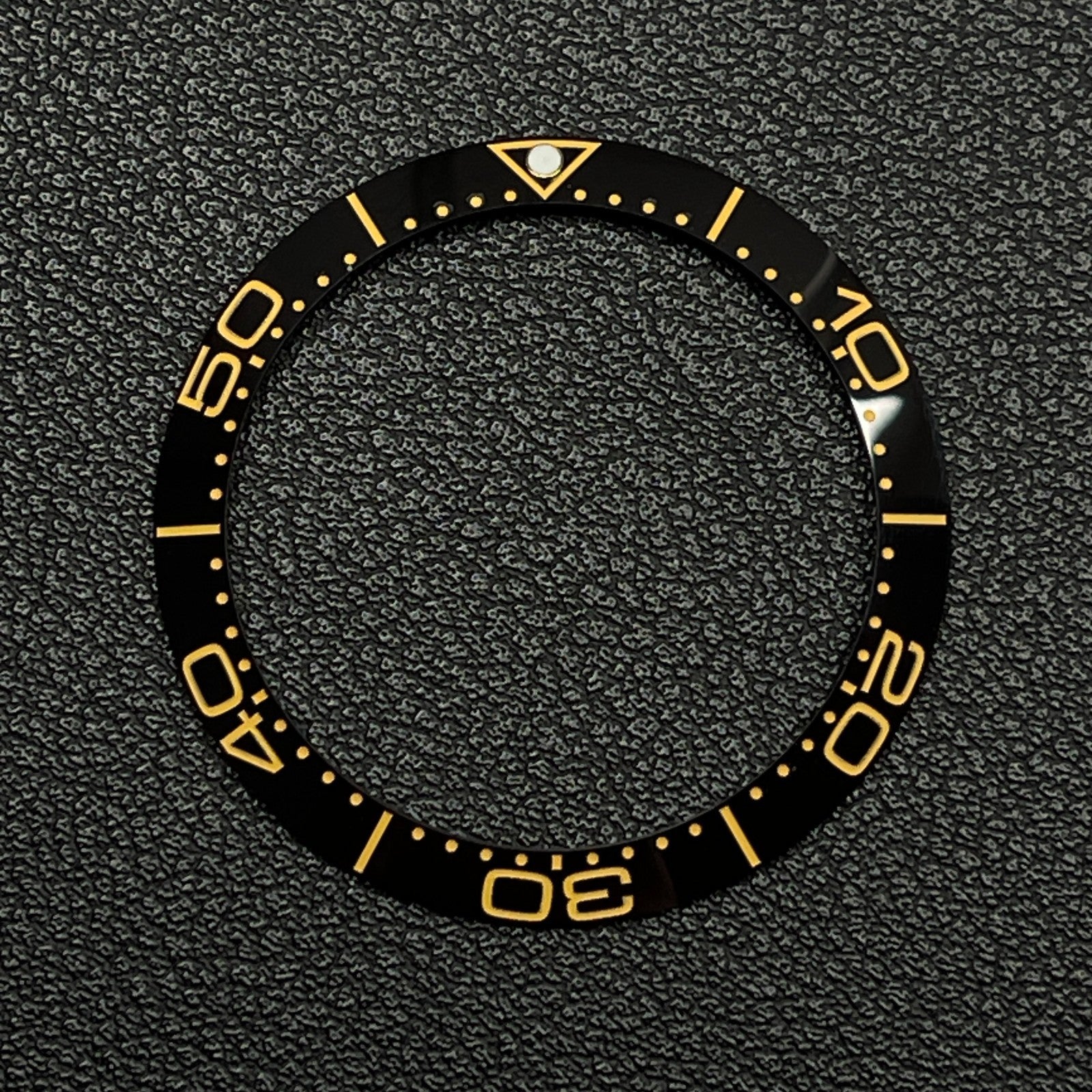 Black and Gold 38mm Ceramic Bezel insert Black White For Rolex Seiko SKX SRPD