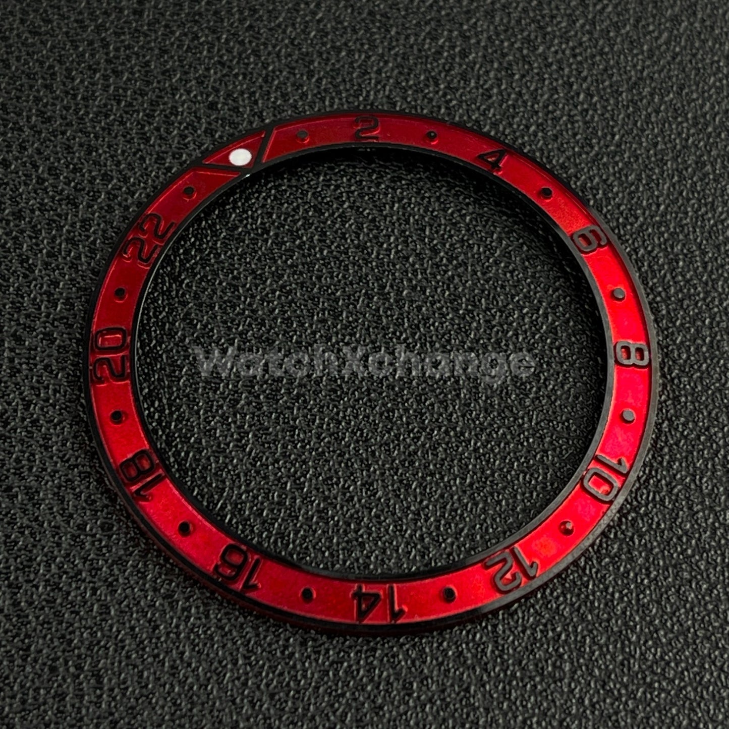 Red & Black 38mm Sloping Bezel Insert For Watch Seiko GMT Rolex SKX007 SRPD