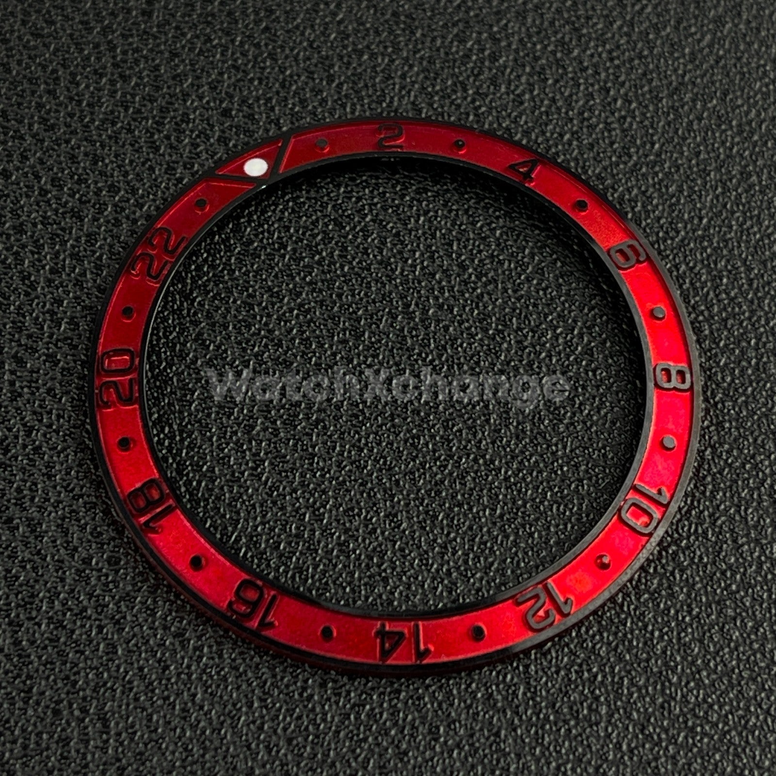 Red & Black 38mm Sloping Bezel Insert For Watch Seiko GMT Rolex SKX007 SRPD