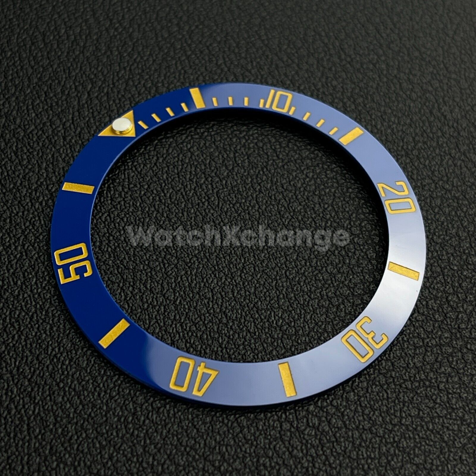 Blue & Gold Ceramic Bezel Insert 40mm for Rolex Seiko SKX SRPD Omega