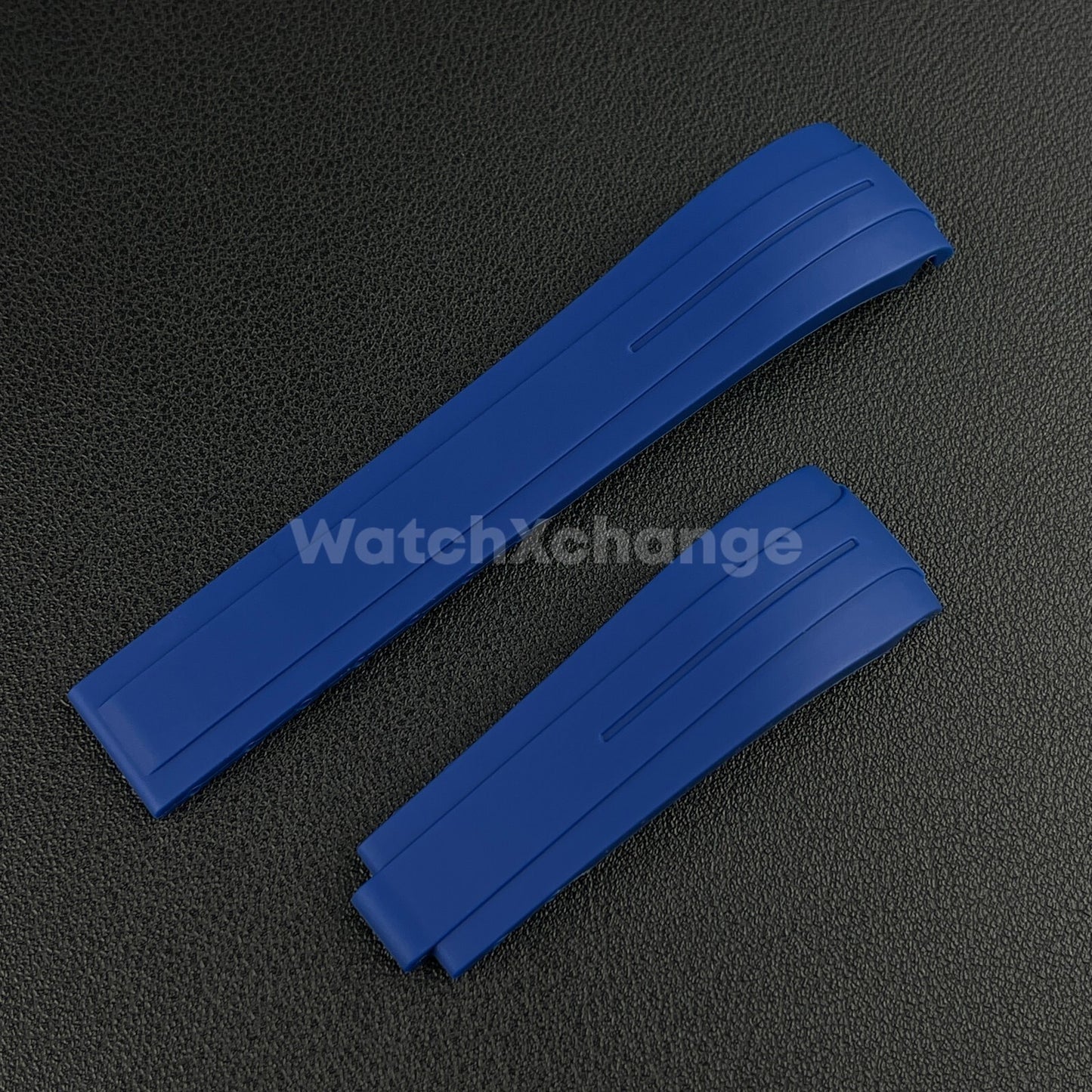 Blue 20mm Replacement Submariner GMT Silicone Rubber Watch Strap Band For Rolex
