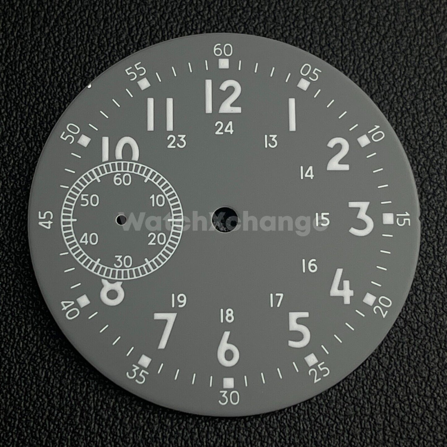 38.9mm Grey Watch Dial Green Luminous For ETA6497 Seagull ST36 Movement Part