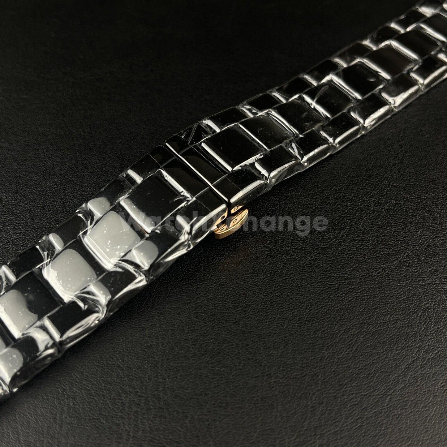 For Emporio Armani AR1410 Watch Black 22mm Ceramic Strap Band Bracelet Clasp