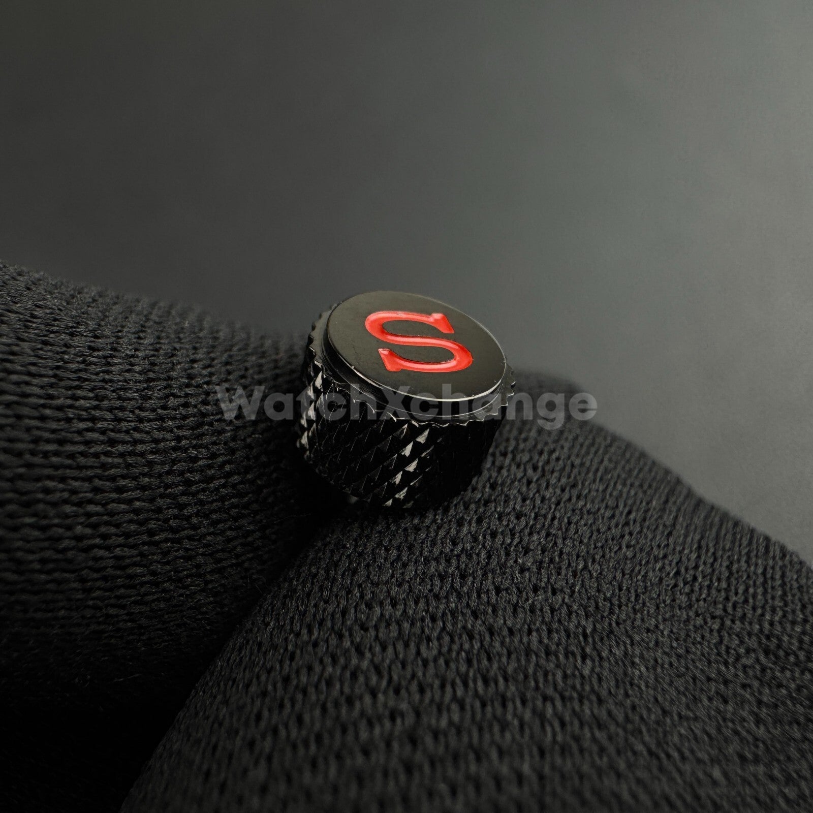 Black Screw-in Engraved "S" Crown for Seiko SKX007 SKX009 NH35 NH36 SRPD