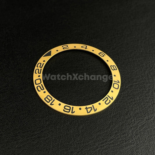 38mm Ceramic Bezel insert Black Gold For Rolex Seiko SKX SRPD