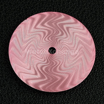 28.5mm Pink Water Ripple Texture Watch Dial Face for SEIKO NH35 Movements