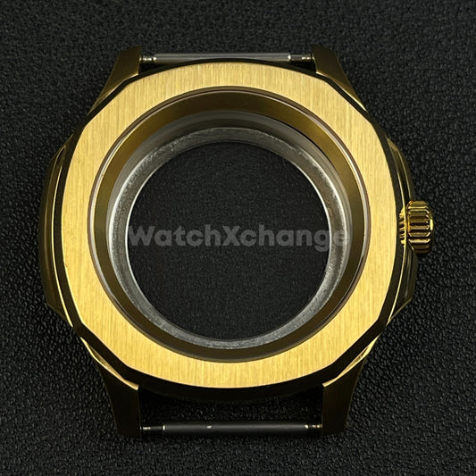 Defective 42mm Gold Stainless Steel Watch Case For NH35 NH36