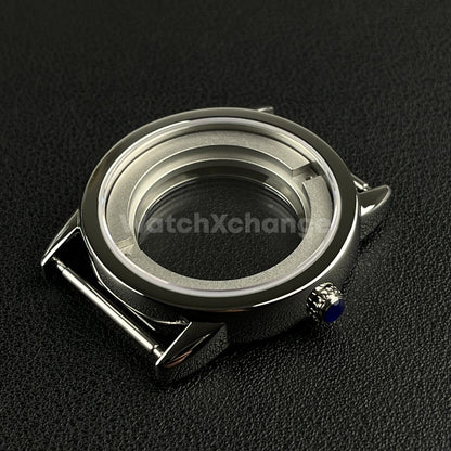 Sapphire Crystal 42mm Stainless Steel Watch Case For ETA 2824 PT5000 Movement